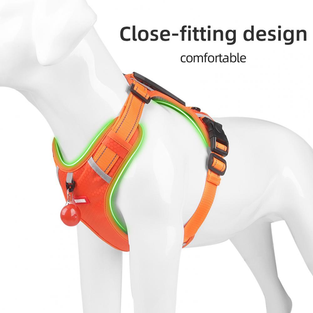 Nylon Dog Harness No Pull Breathable Reflective Pet Harness Vest For Small Large Dog Outdoor Running Dogs Training Accessories